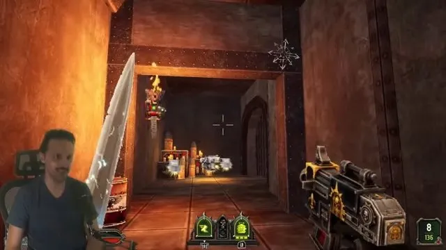Boltgun 2 an open doorway with the Storm Bolter pickup inside